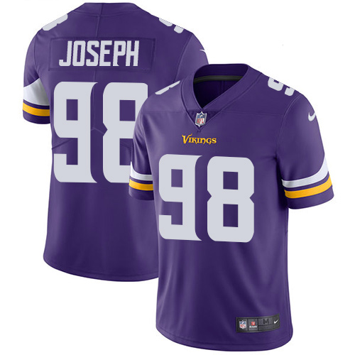 Minnesota Vikings #98 Limited Linval Joseph Purple Nike NFL Home Men Jersey Vapor Untouchable